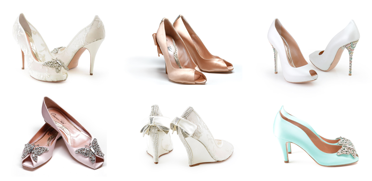 wedding shoes; singapore; feminine; butterfly; Swarovski crystals; blush; nude; gold